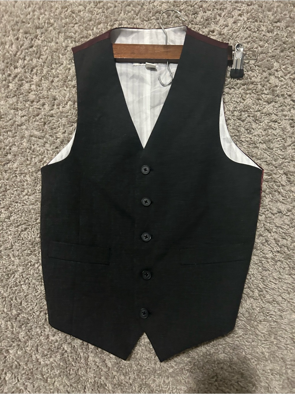 Classic Black Boy Dress Vest - Tailored Formal Waistcoat